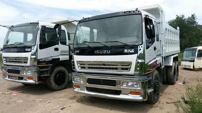 Durable 25 Tons Used Dump Trucks , Japan 10 Wheel Dump Truck PF6 Engine